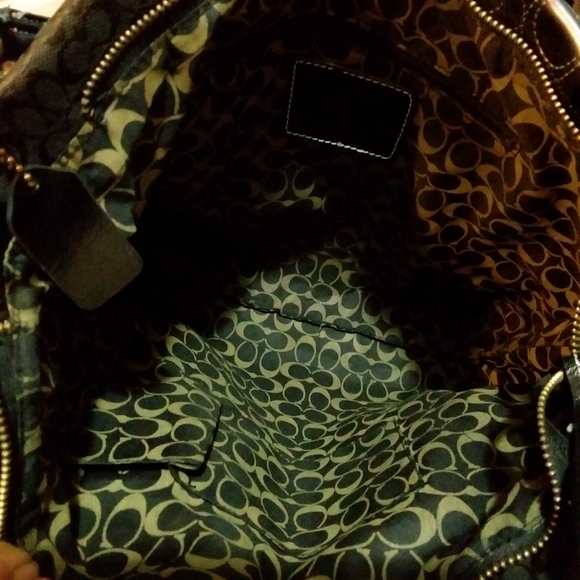 ☆☆SOLD☆☆Coach Brown Patchwork Leather Shoulder Bag - Picture 12 of 15